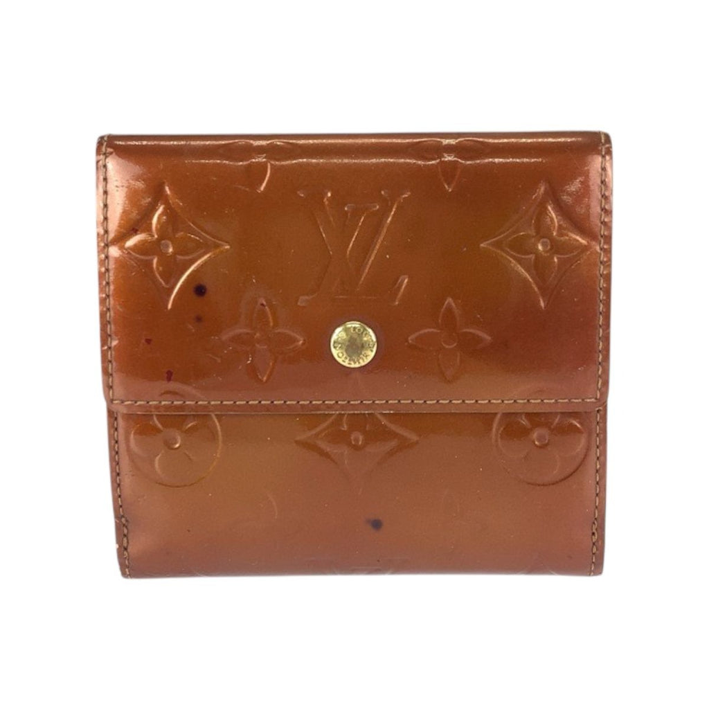 Louis Vuitton Monogram Vernis Porte Monet Billets Cult Cles Bronze Brown Enamel