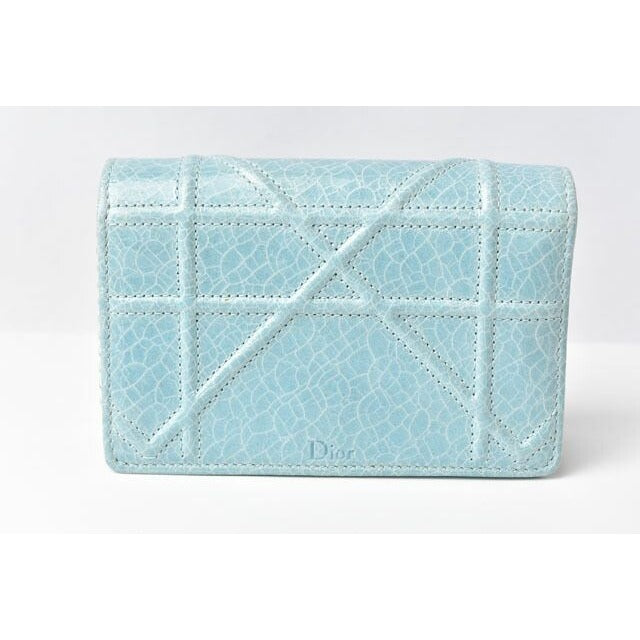 Christian Dior Chain Pouch Mini Wallet Cannage — view 4