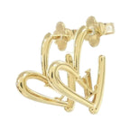 Louis Vuitton Book de Reil Heart Foreign Love GM Earrings