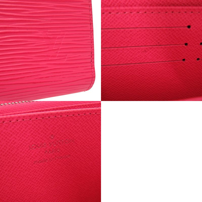 Louis Vuitton Epi Leather Round Zip Wallet Zippy Long Pink — view 9