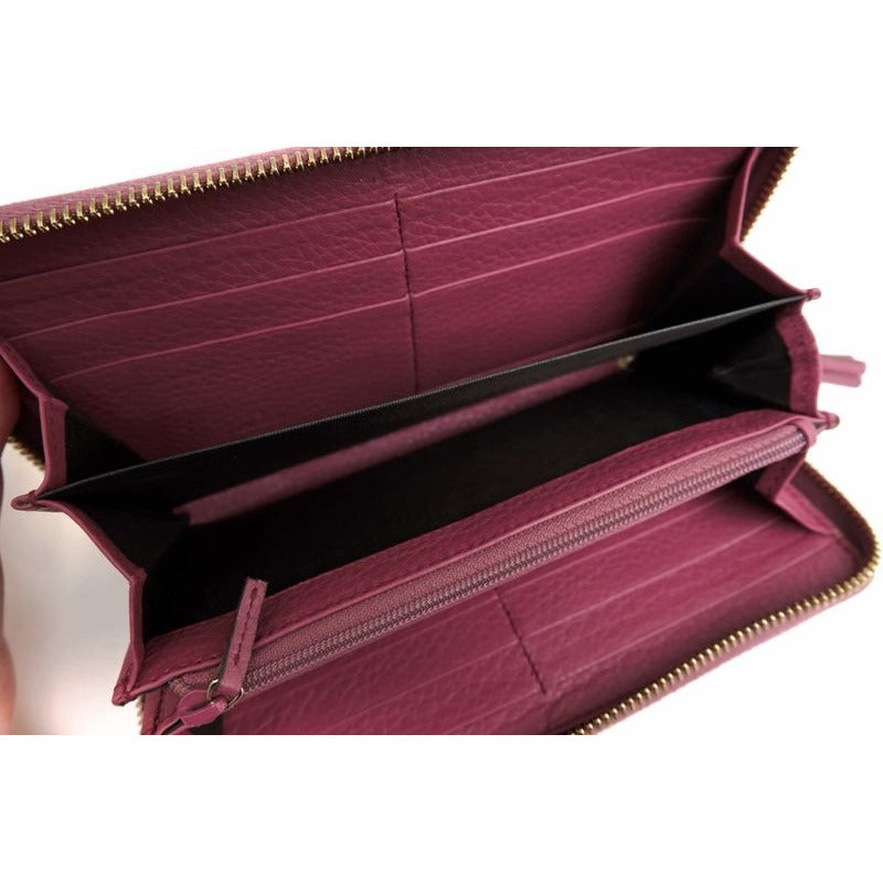 Gucci Wallet Women Leather Pink Bamboo Tassel with Coin Purse — view 6