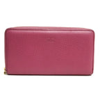 Gucci Wallet Women Leather Pink Bamboo Tassel with Coin Purse