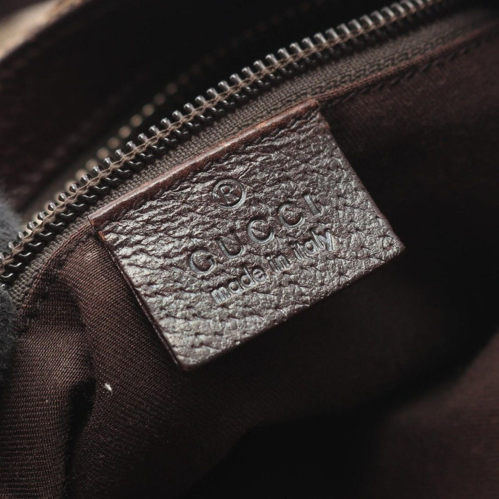 Gucci Shoulder Bag GG Canvas Beige Dark Brown — view 4