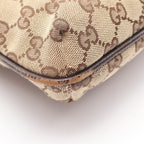 Gucci Shoulder Bag GG Canvas Beige Dark Brown — view 7