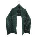 Bottega Veneta Logege Knit Muffler Dark Green Scarf