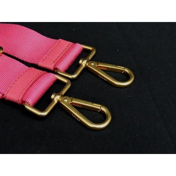 Prada Canvas Bag Shoulder Strap Belt Crossbody Women Pink — view 3