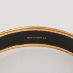 Hermes Emile GM Bangle Logo Horse Cart GP Enamel Gold Cream Austria — view 6