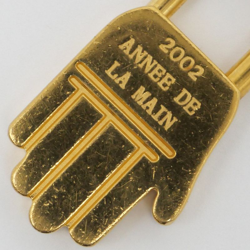 Hermes Cadena Hand Motif 2002 Limited Gold Annee de LA MAIN Charm — view 5