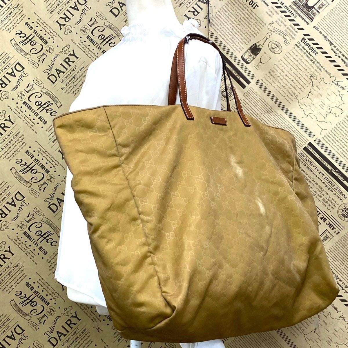 Gucci Tote Ggnylon A3 Travel Business Mothers — view 3