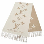 Louis Vuitton Scarf Reykjavik Cashmere Beige Logo — view 3
