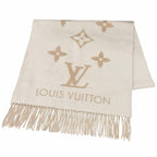 Louis Vuitton Scarf Reykjavik Cashmere Beige Logo