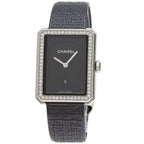 Chanel Boyfriend Tweed Diamond Watch SS