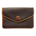 Celine Macadam Pattern Vintage Brown Clutch Bag