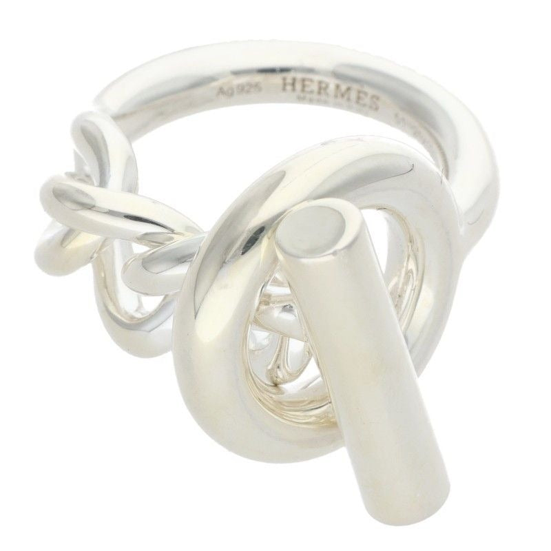 Hermes Croisette Silver Ring No 9 51 — view 2