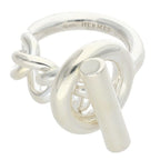 Hermes Croisette Silver Ring No 9 51 — view 2