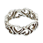 Tiffany & Co Paloma Picasso Loving Heart Band Silver Ring