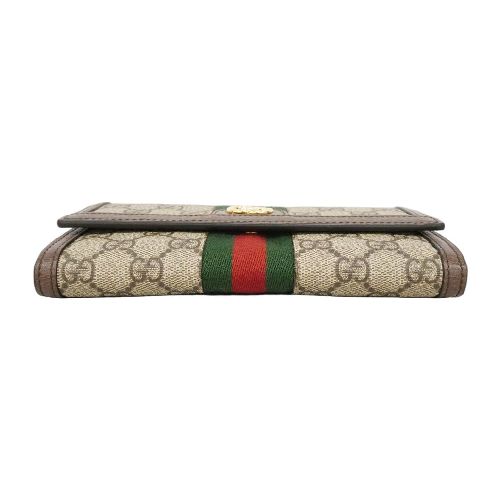Gucci Wallet Ophidia Beige Brown Gold — view 2