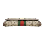 Gucci Wallet Ophidia Beige Brown Gold — view 2