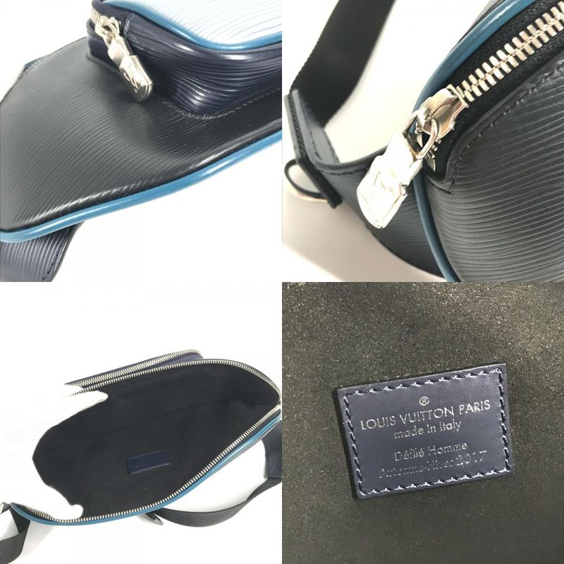 Louis Vuitton Body Bag Bum Epi Leather Navy — view 7