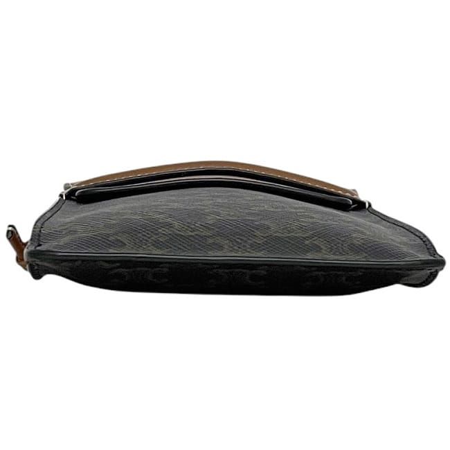 Celine Shoulder Bag Fon Black Brown Triomphe — view 5