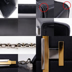 Hermes Cinetic 2-Way Leather Black a Shoulder Bag — view 9