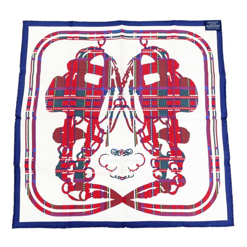 Hermes Petit Carre 40 Scarf Brides De GALA Silk Multicolor Accessory — view 7