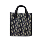 Dior Safari North South Oblique Jacquard Silver Hardware Hand — view 3