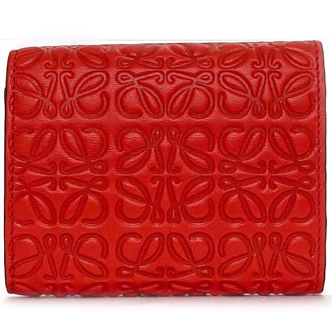 Loewe Trifold Wallet Red Anagram 107.55 S26 — view 2