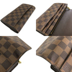 Louis Vuitton Long Wallet Portefeuille Sarah Damier Ebene Pocket — view 7