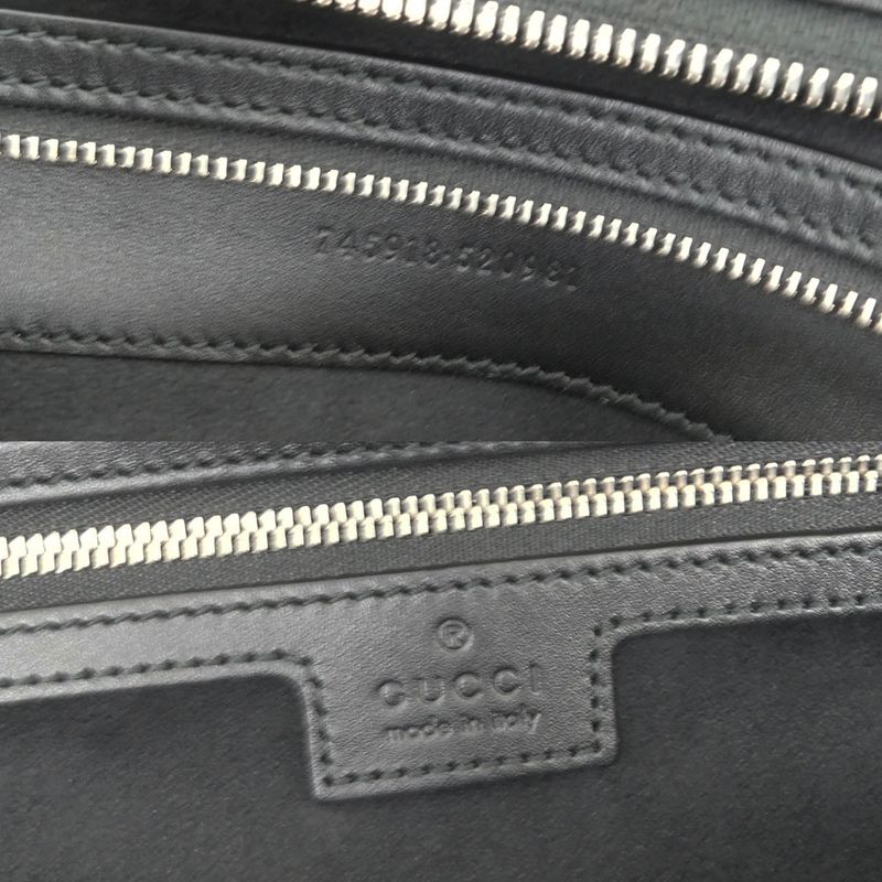 Gucci Petit GG Small Hand Bag Black 2-Way Chain — view 8