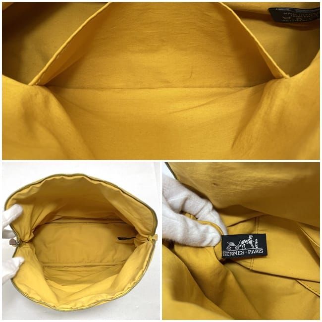 Hermes Pouch Bolide GM Yellow — view 4