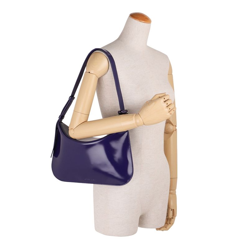 Bottega Veneta Handbag Leather Shoulder Bag Purple — view 6