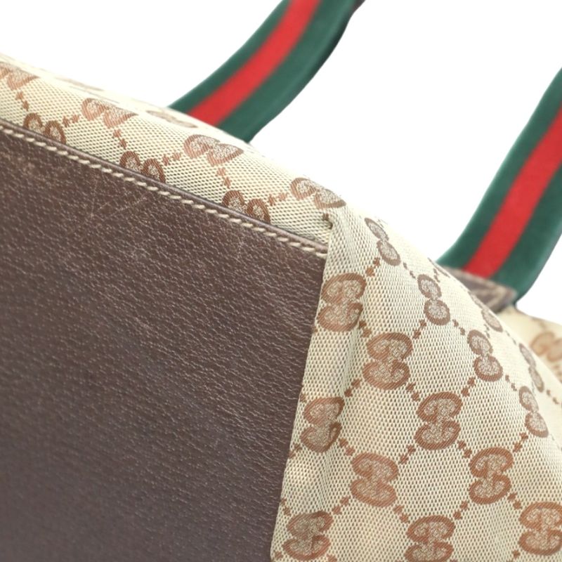 Gucci Tote Bag GG Canvas Handbag Beige — view 7