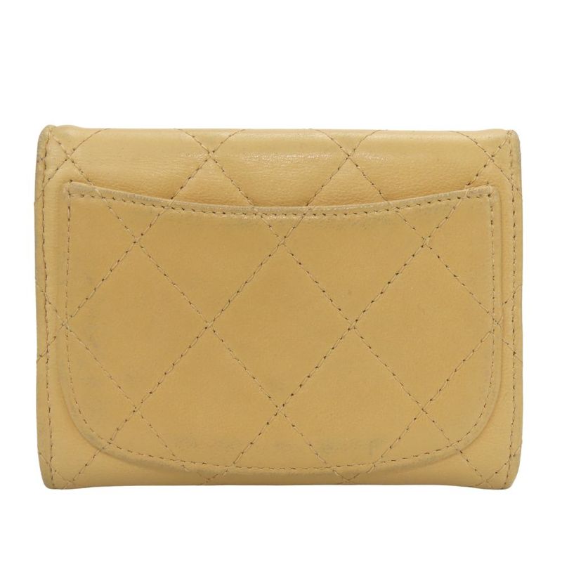 Chanel Coin Case Timeless Classic Lambskin Beige Silver Hardware 10 — view 2