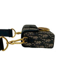 Christian Dior Trotter 30 Montaigne Oblique Leather Canvas Mini Shoulder Bag