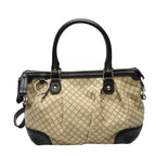 Gucci 2-way Shoulder Bag Diamante Black And Beige — view 2