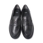 Fendi Loafers Size 40 Double F Zucca Logo Leather Shoes — view 4