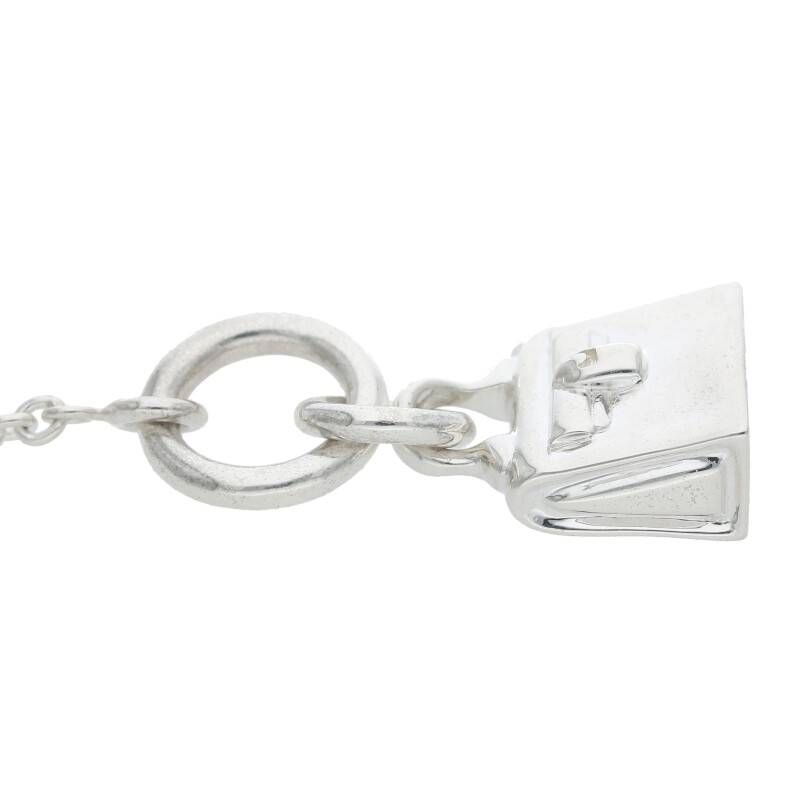 Hermes Amulet Kelly Silver Necklace 43 cm — view 5