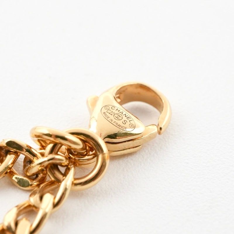Chanel Choker Gold White Coco Mark Circle — view 7