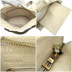 Loewe 2-Way Bag Shopper Ivory White Linen — view 4