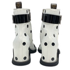 Louis Vuitton Moonlight Line Boots Short Shoes Satin White Black Ankle — view 5