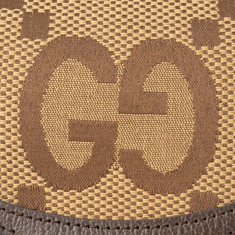 Gucci Shoulder Bag Jumbo GG Canvas Beige — view 7