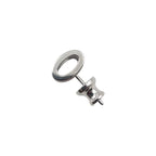 Hermes Earrings Pop Ashe Mini H Logo Rose Tropic Pink Silver — view 7