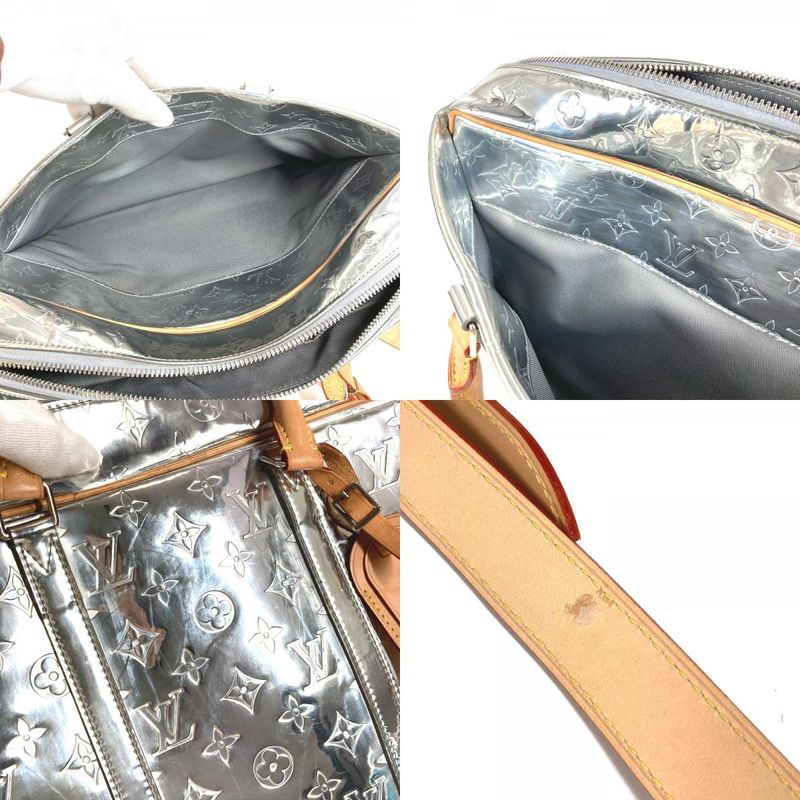 Louis Vuitton Business Bag Neo PDV Porte Documents Voyage Leather Silver — view 9