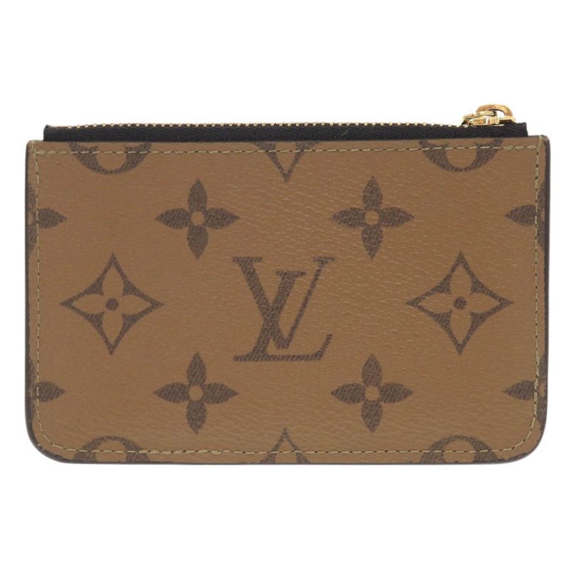 Louis Vuitton Porte Carte Romy Monogram Reverse IC Chip Brown Card Case — view 4