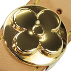 Louis Vuitton Bracelet Good Luck Nubuck Leather Metal Beige — view 9
