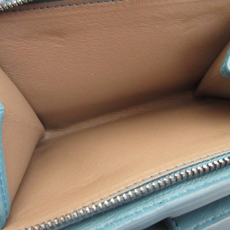 Bottega Veneta Flower Leather Blue Bifold Wallet 0857 — view 3