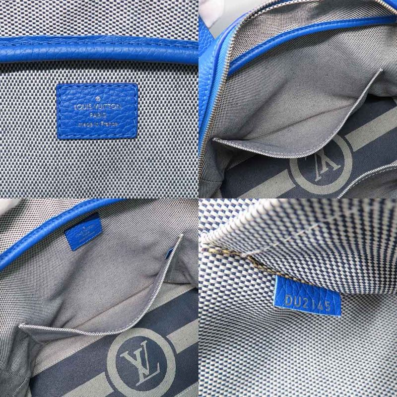 Louis Vuitton Dora Soft MM Shoulder Bag 2-Way Blue Silver — view 7