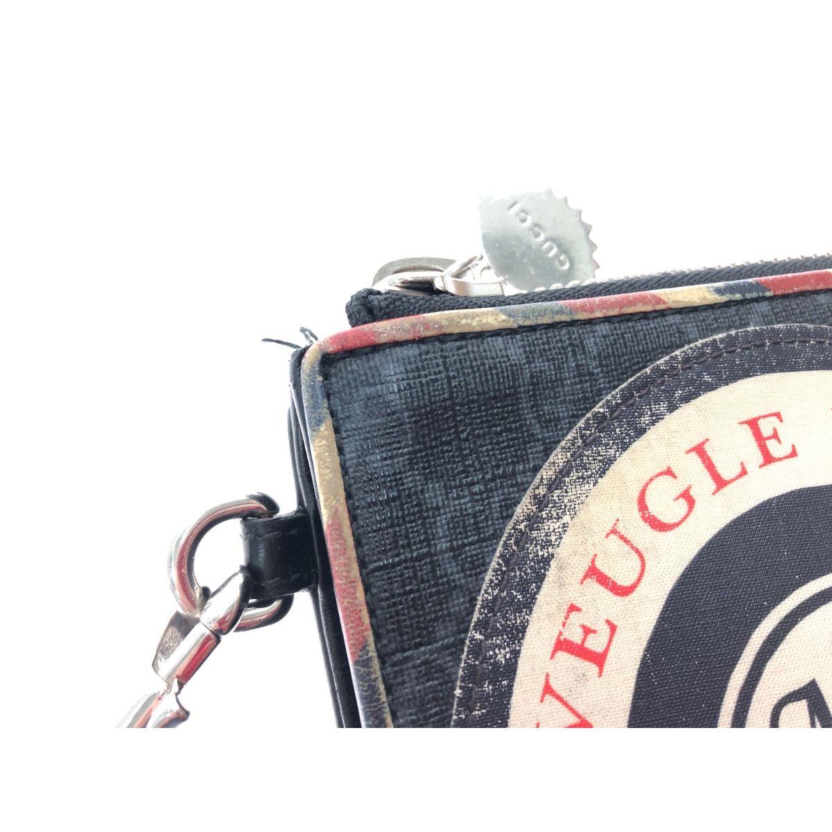 Gucci Clutch Bag GG Supreme Night Courier Taiga Patch — view 4