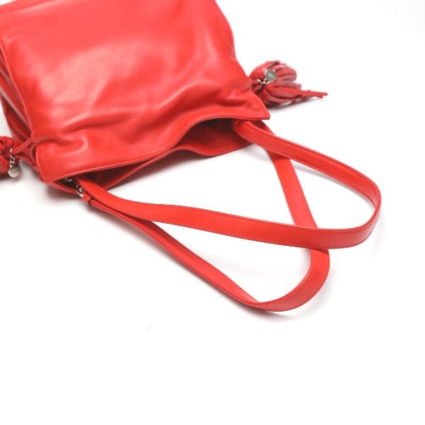 Loewe 380 82 E17 Leather 2-Way Tassel Shoulder Bag — view 9